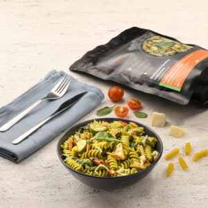 Fusilli Pasta in Creamy Pesto Sauce with Mixed Vegetables - Image 4